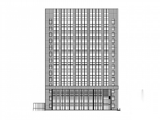 [杭州]某十四层科技大厦建筑施工图