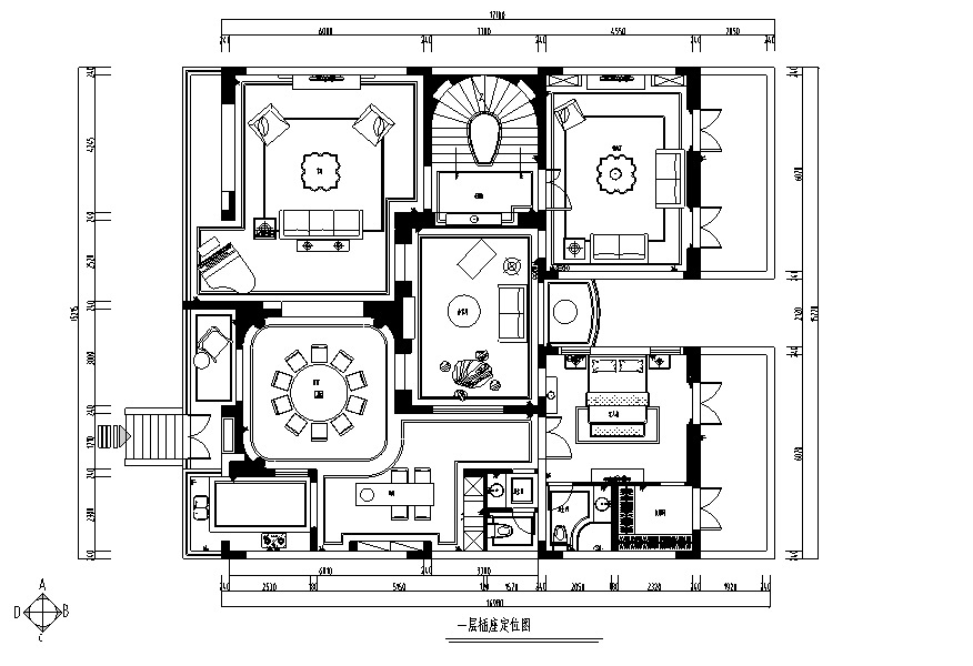 [浙江]混搭风格玫瑰半岛别墅设计施工图（附效果图）