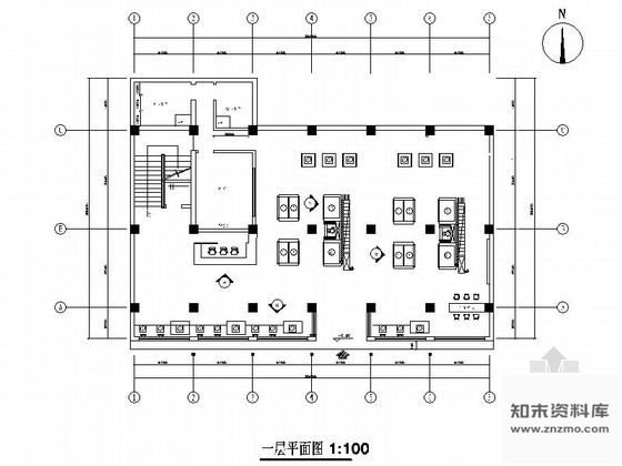 施工图江苏某陶瓷展销中心内装修图含效果