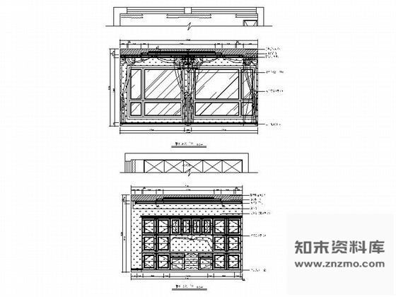 图块/节点北京简欧大户型餐厅立面图