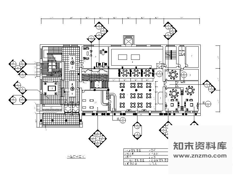 施工图五种特色餐厅的详细施工图纸