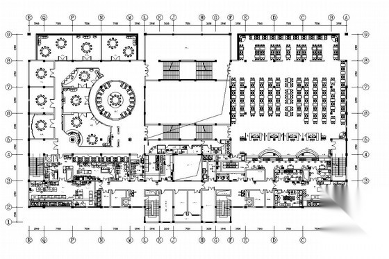 [上海]某大学餐厅室内装修施工图