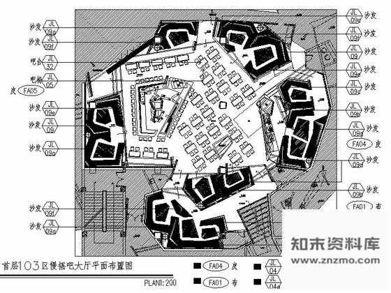 施工图山西高档现代酒吧娱乐场所装修图含效果方案