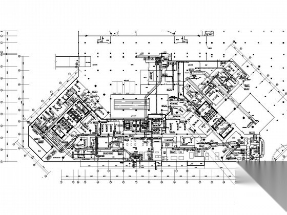 [新疆]酒店办公建筑暖通空调全套设计施工图纸(游泳池、...