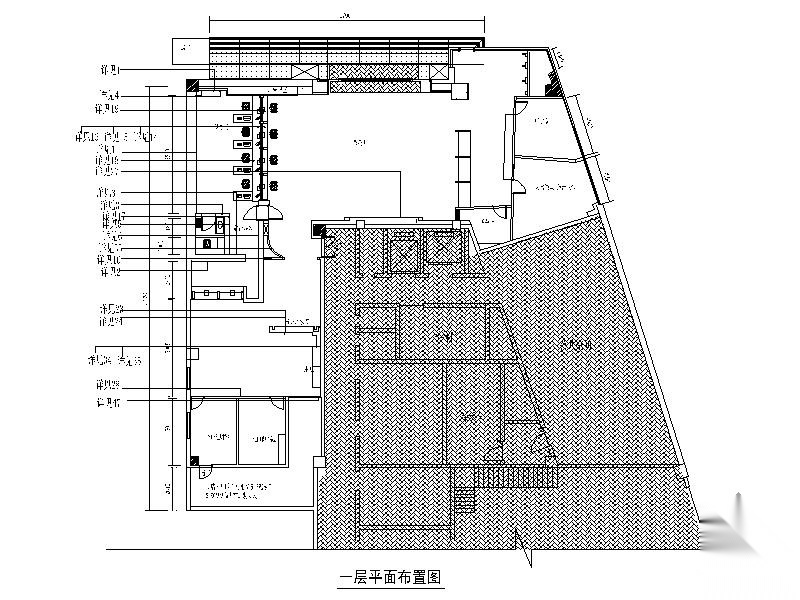 [济南]某银行室内装饰工程装修图