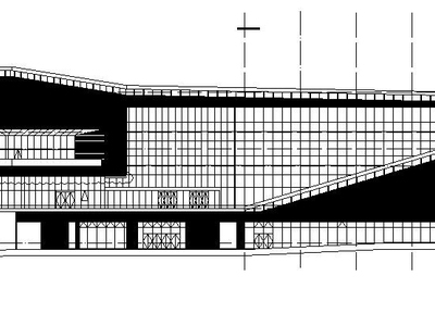 [广东]三层幕墙立面展览馆建筑施工图（16年最新图纸）