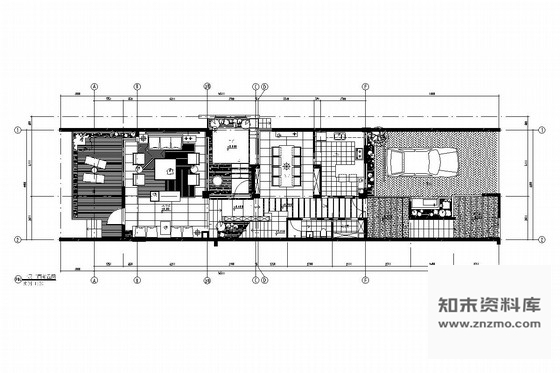 施工图重庆中式风格三层别墅室内装修图含效果图