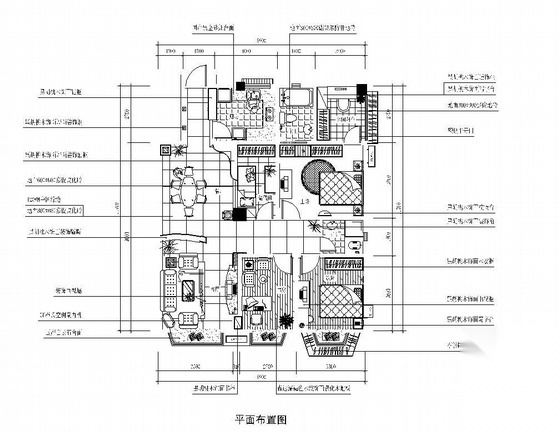 [重庆]家居住宅装修图 平层