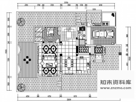 施工图上海国际社区简欧两层别墅装修施工图