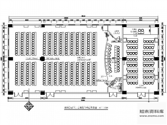 施工图某视频会议室装修设计图