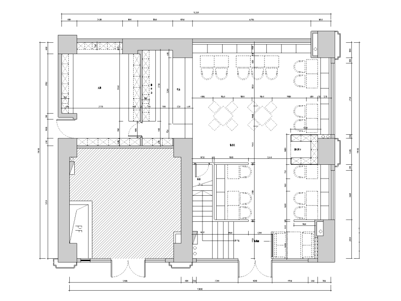 [广东]深圳某咖啡店室内设计施工图