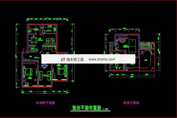 平面施工图-楼中楼