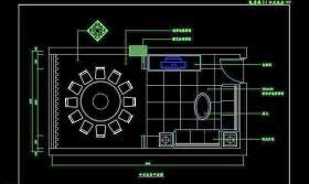 CAD餐厅设计素材餐厅施工