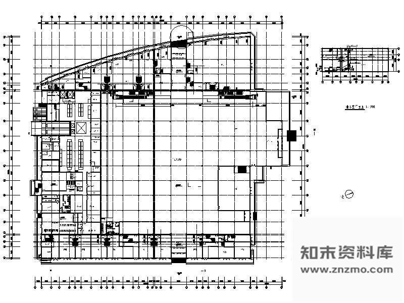 施工图福建某商场超市平面