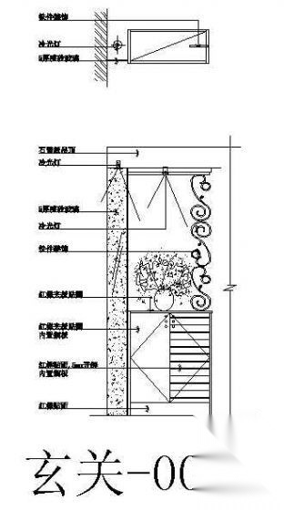 玄关立面图