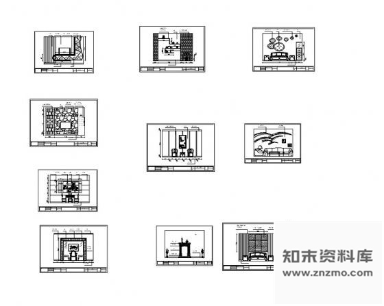 图块/节点电视背景墙设计