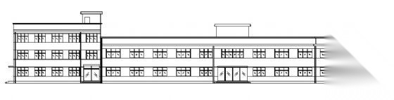 某四层教学楼建筑方案图