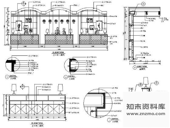 图块/节点某宾馆服务总台详图Ⅲ 家具节点