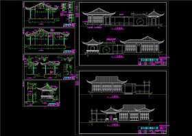 桐乡市老人公寓CAD景观图纸 医院疗养景观