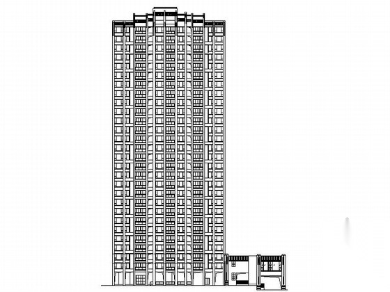 某二十八层商住楼建筑设计方案图