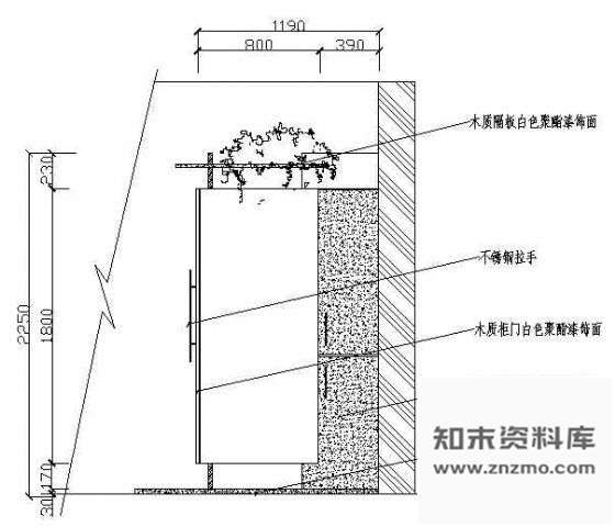 图块/节点玄关衣帽柜 柜类