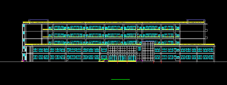 多层某学校教学楼扩出技术图纸