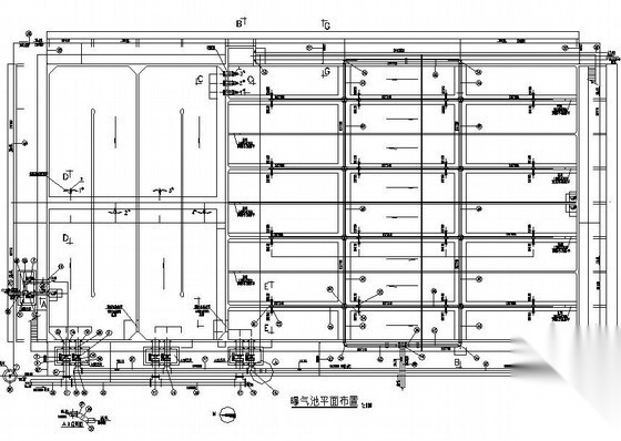 A2O工艺污水处理厂水施图纸