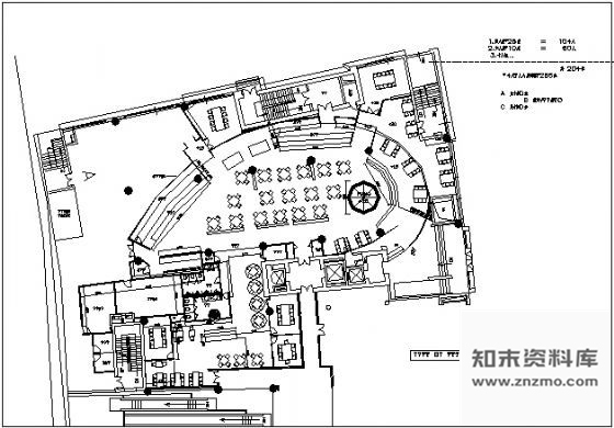 施工图中关村餐厅设计图纸