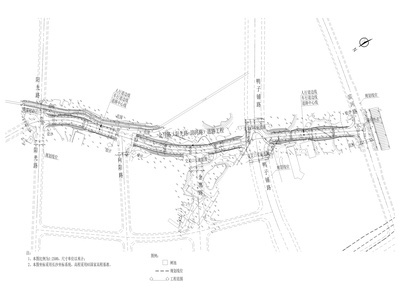 湖南城市某道路工程景观竣工图