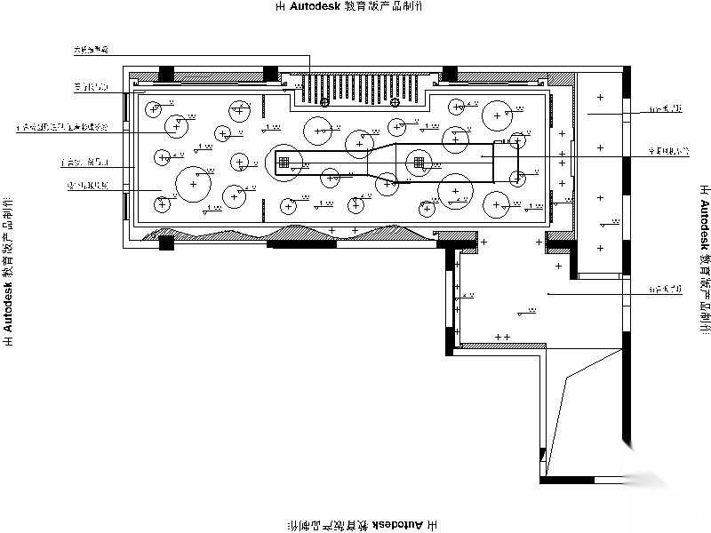 [柳州]新中式自然清新火锅店室内设计施工图（含效果图）