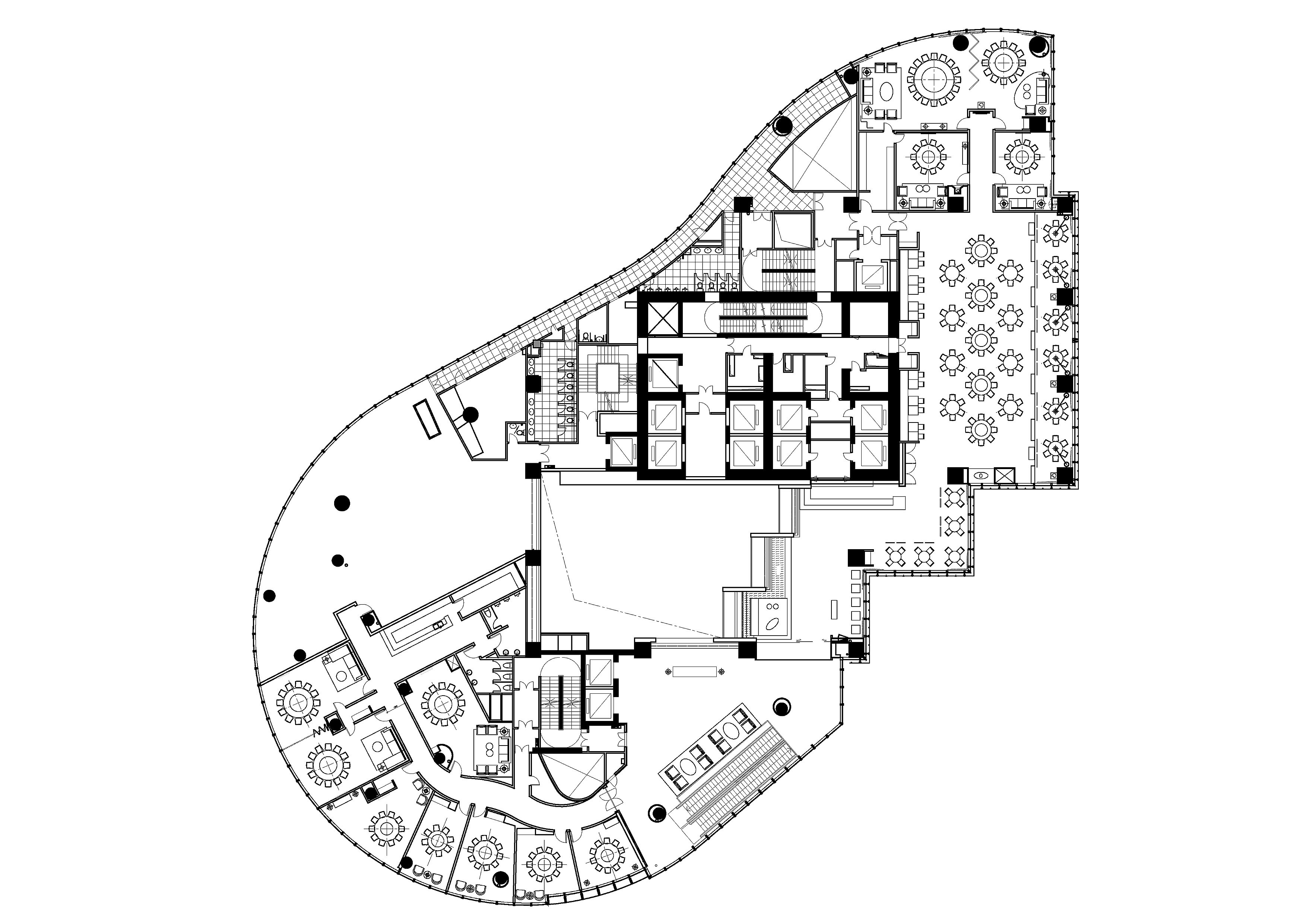 全套高级食府餐饮空间设计施工图（附效果图）