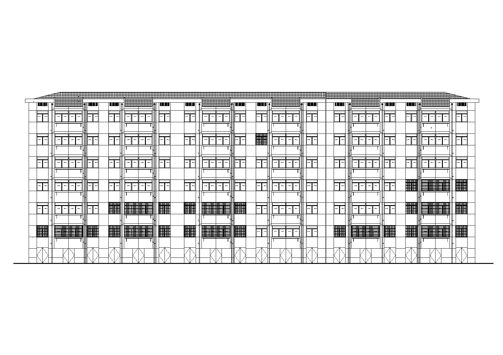 [杭州]市中心老旧小高层住宅改造建筑施工图（2015年图纸...