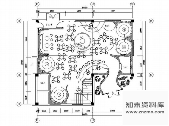 施工图无锡现代奢华音乐酒吧装修CAD施工图含效果图