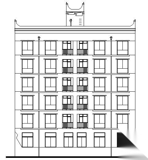 某六层框架商住宅建筑施工图