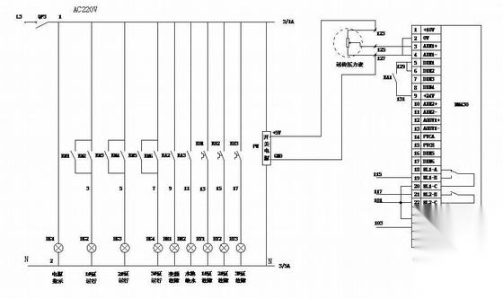 7.5KW变频恒压供水控制原理图（西门子）