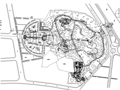 新昌鼓山公园施工图设计（包含CAD）