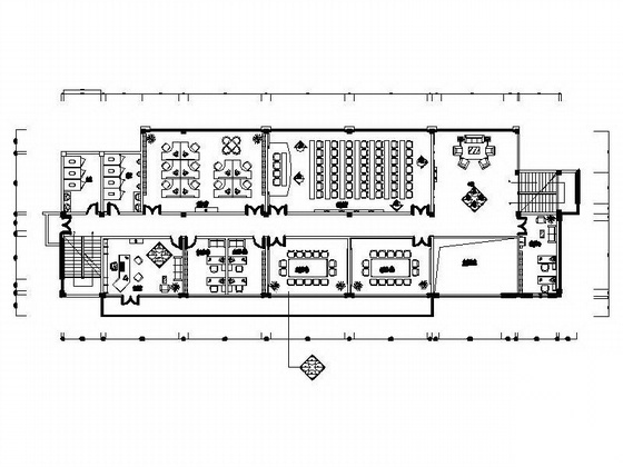 某办公空间样板房装饰施工图