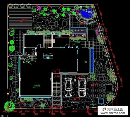 独栋别墅景观规划图