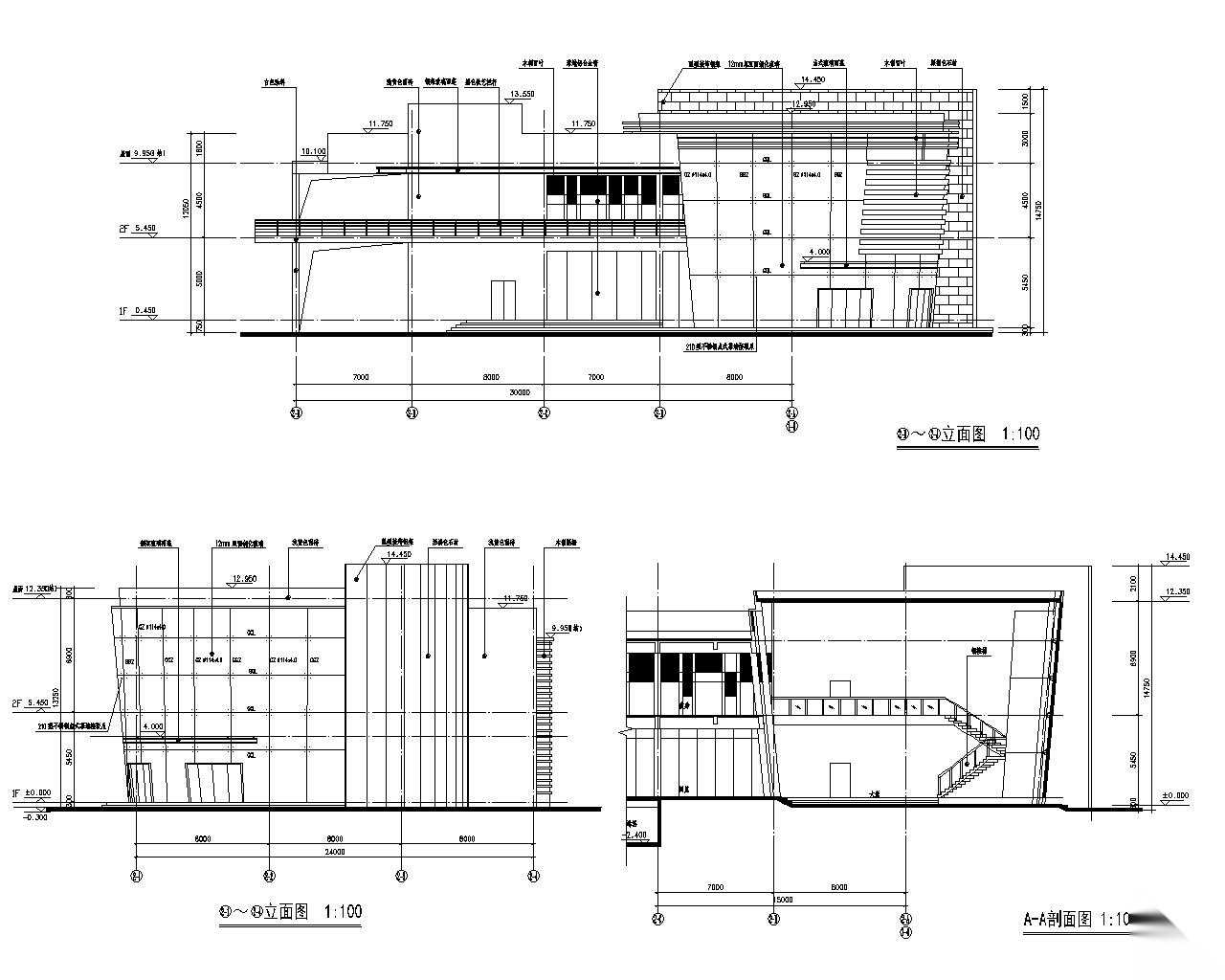 某会所网架顶钢结构设计施工图（CAD） 节点