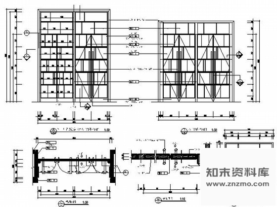 图块/节点酒店会议中心门详图 通用节点