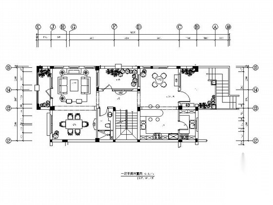 [青岛]法式田园风格别墅设计施工图（含高清效果图）