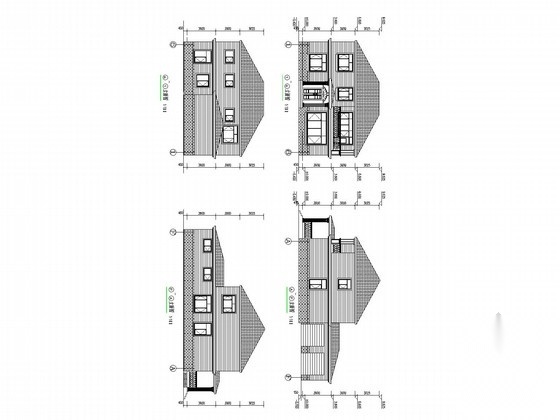 东北地区二层砌体别墅结构施工图(含建施)