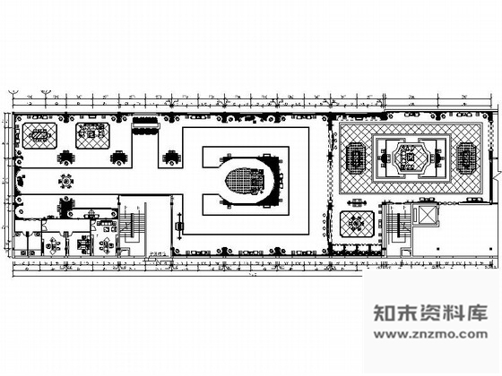 施工图河南现代化高科技企业混搭风格灯饰展厅装修施工图含效果