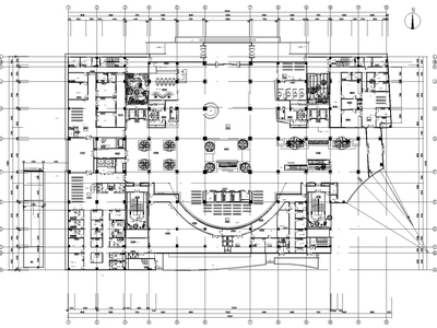 上海七层某大型综合医院​室内施工图+实景