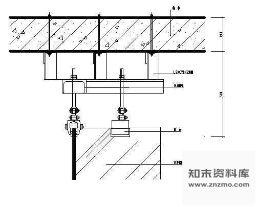 图块/节点钢架吊夹大样图1