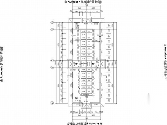 小学公厕砖混结构施工图(含建施)