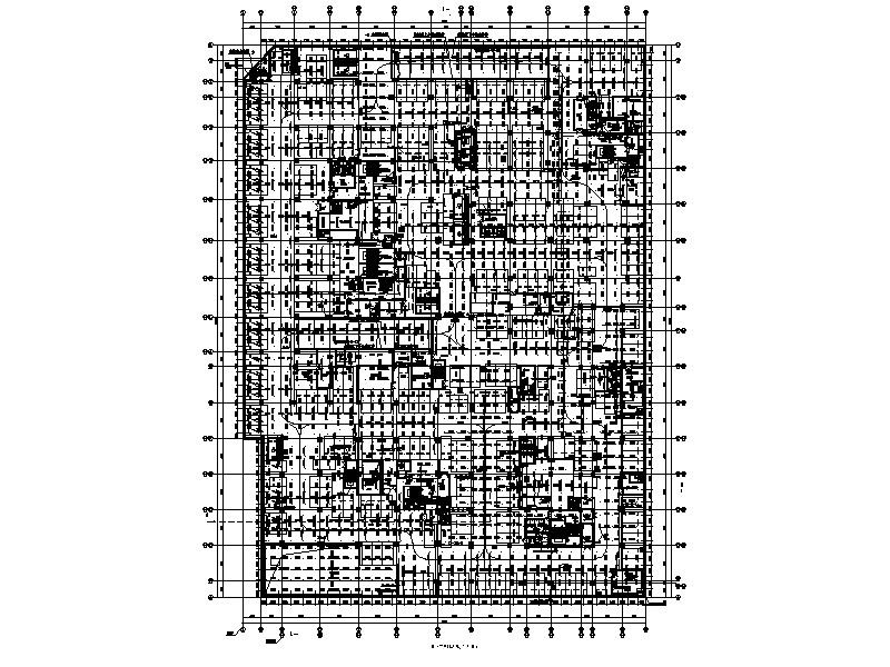 [上海]闵行新城地块地库消防喷淋设计图 建筑给排水