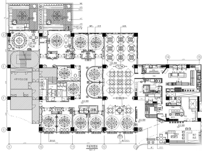 [上海]新荣记餐厅装饰工程施工图+实景拍摄