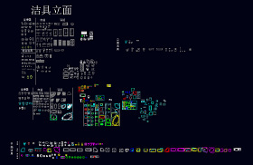 卫生间洁具cad