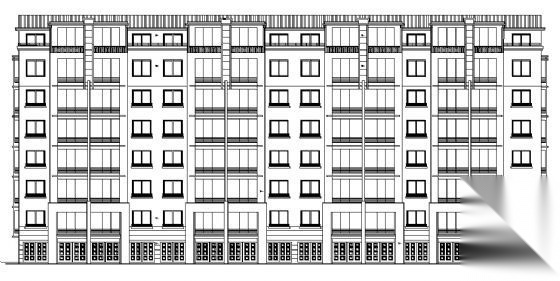 一套住宅楼建筑施工图